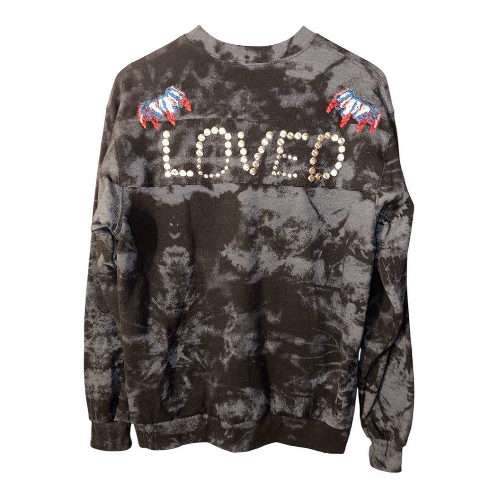 GUCCI Loved Studded Embroidered Sweatshirt M - Picture 4 of 15